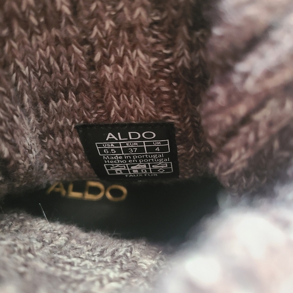 Aldo 6.5 Brown Ankle Boots - Picture 4 of 6